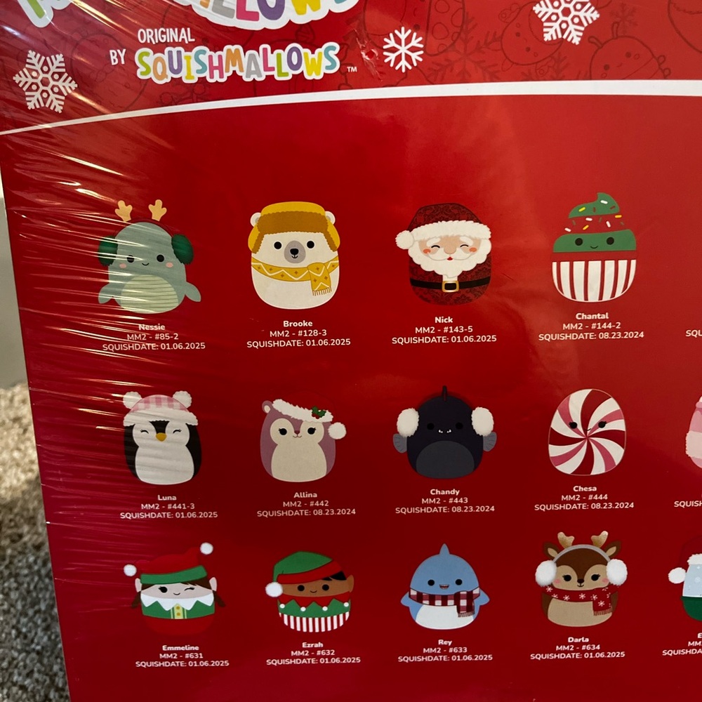 🎄 Squishmallows Deluxe Holiday Advent Calendar Sealed BNIB 24 Micromallows - Picture 8 of 9